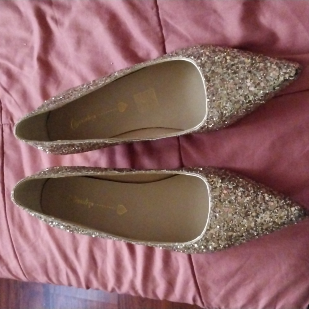 SHEIN Showho Brides wedding shoes with crystal Decoration